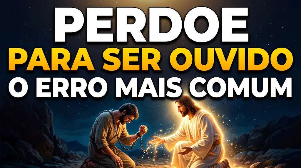 PERDOE PARA SER OUVIDO — O ERRO MAIS COMUM — Jesus liberta homem acorrentado